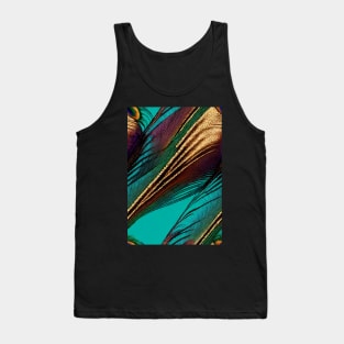 Beautiful colorful Peacock feather pattern - perfect for birdlovers #6 Tank Top